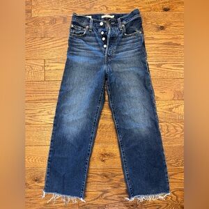 Levi's Dark Blue Rib Cage Jeans
